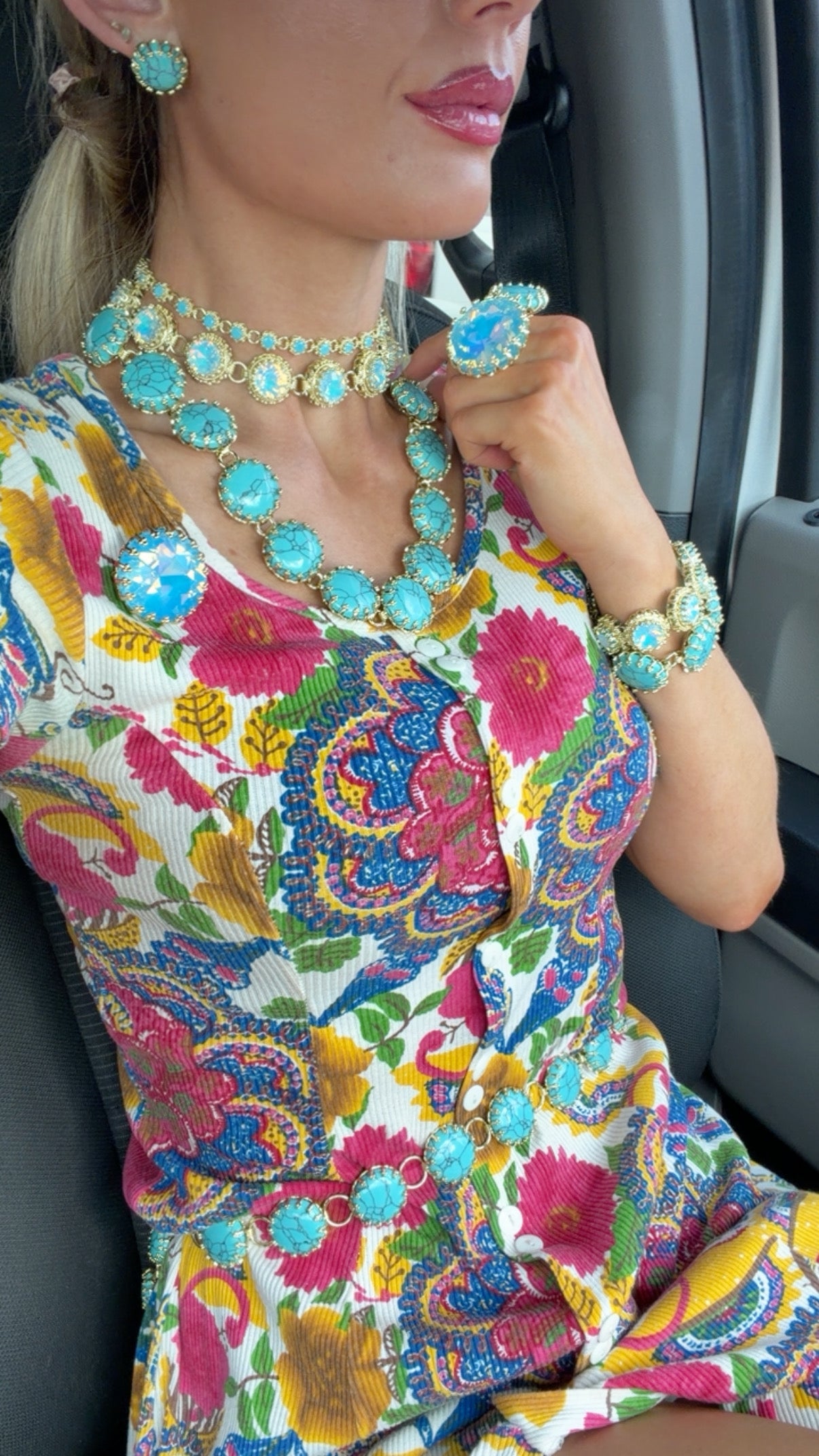 The Texas Turquoise Gemini Belt