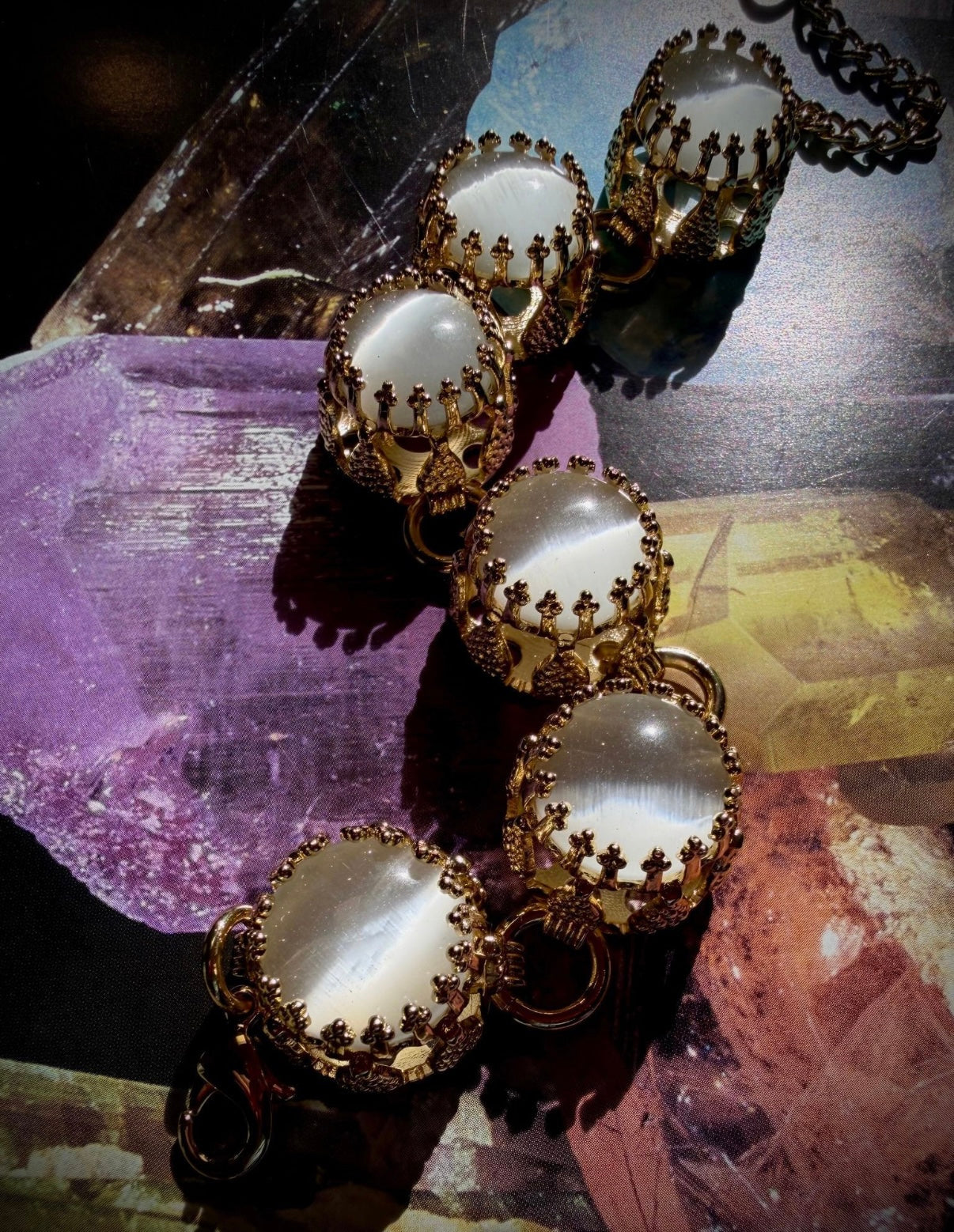 Mother of Pearl Crown Jewel Bracelet