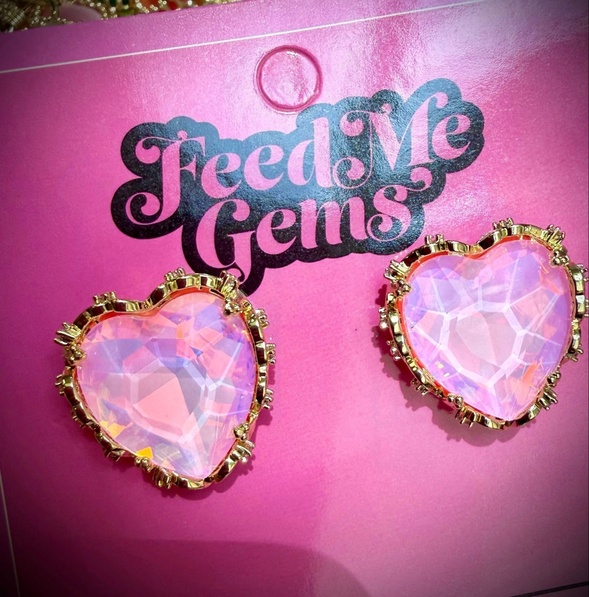 Pink Opal Aphrodite Studs