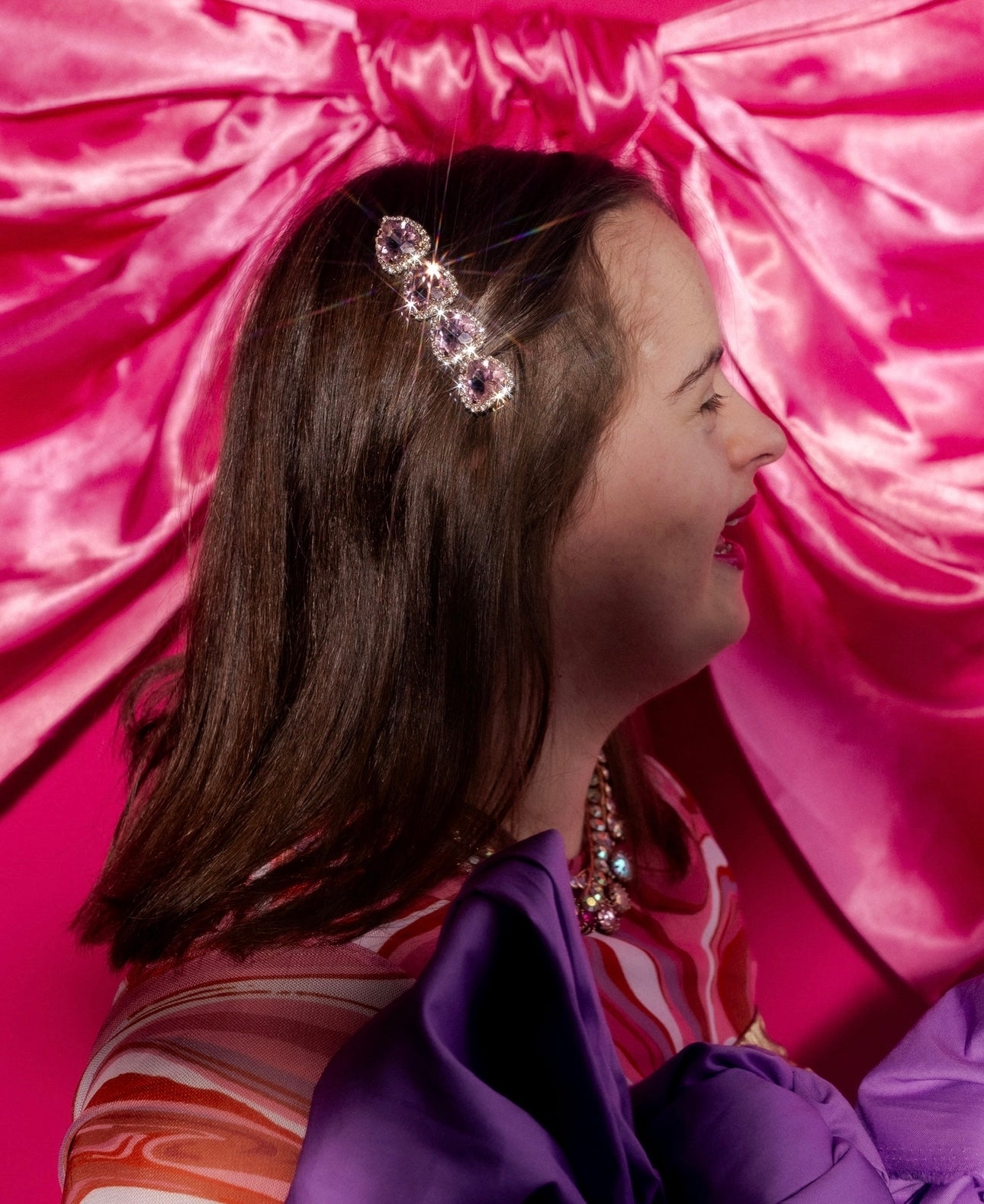 Blushing Heart Hair Candy Clip