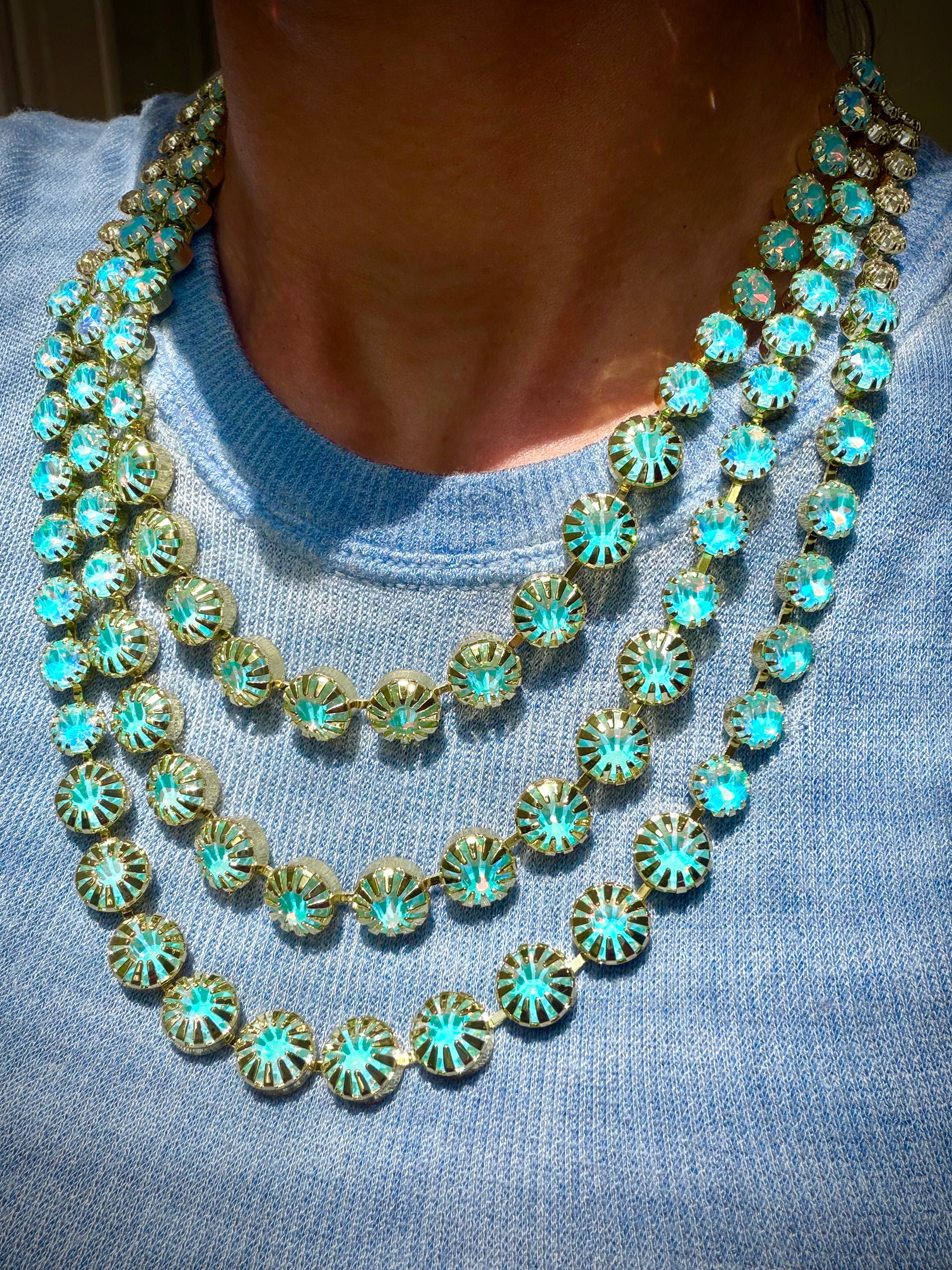 “The BLOOMS” Blue Opal Dopamine Diva Necklace