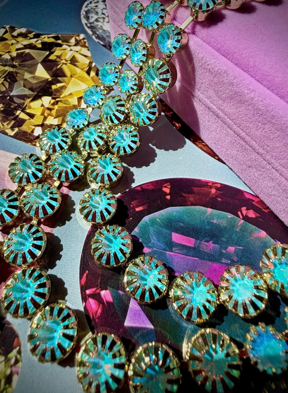 “The BLOOMS” Blue Opal Dopamine Diva Necklace