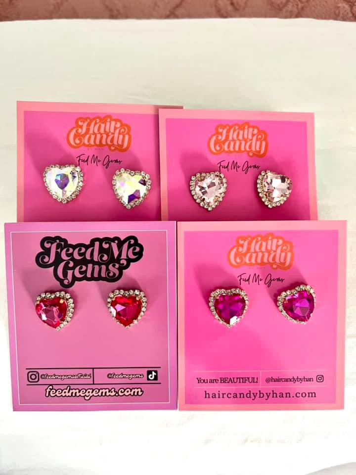 Signature Heart Stud Earrings