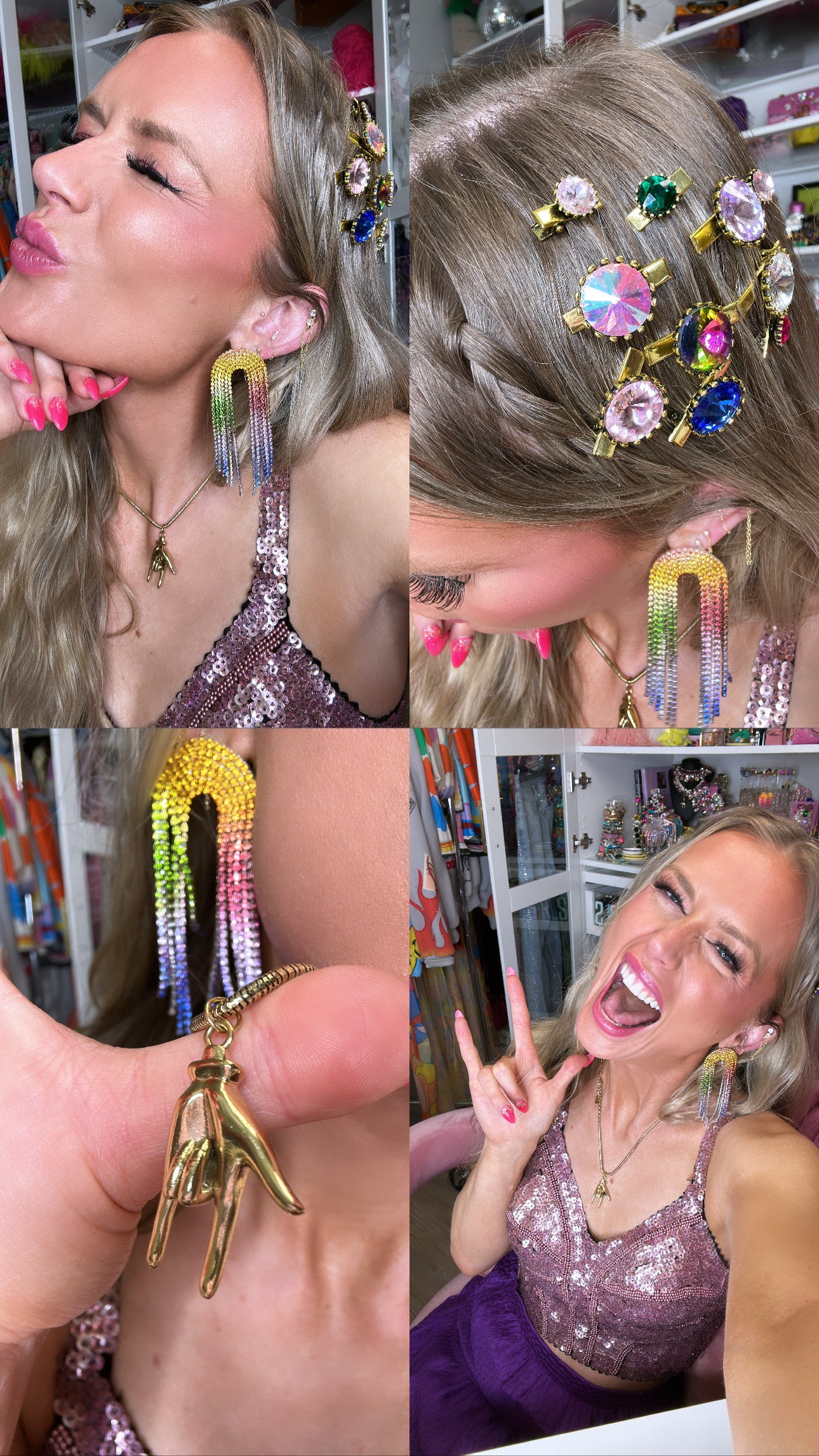 Gem “Sprinkle” Hair Candy Clip