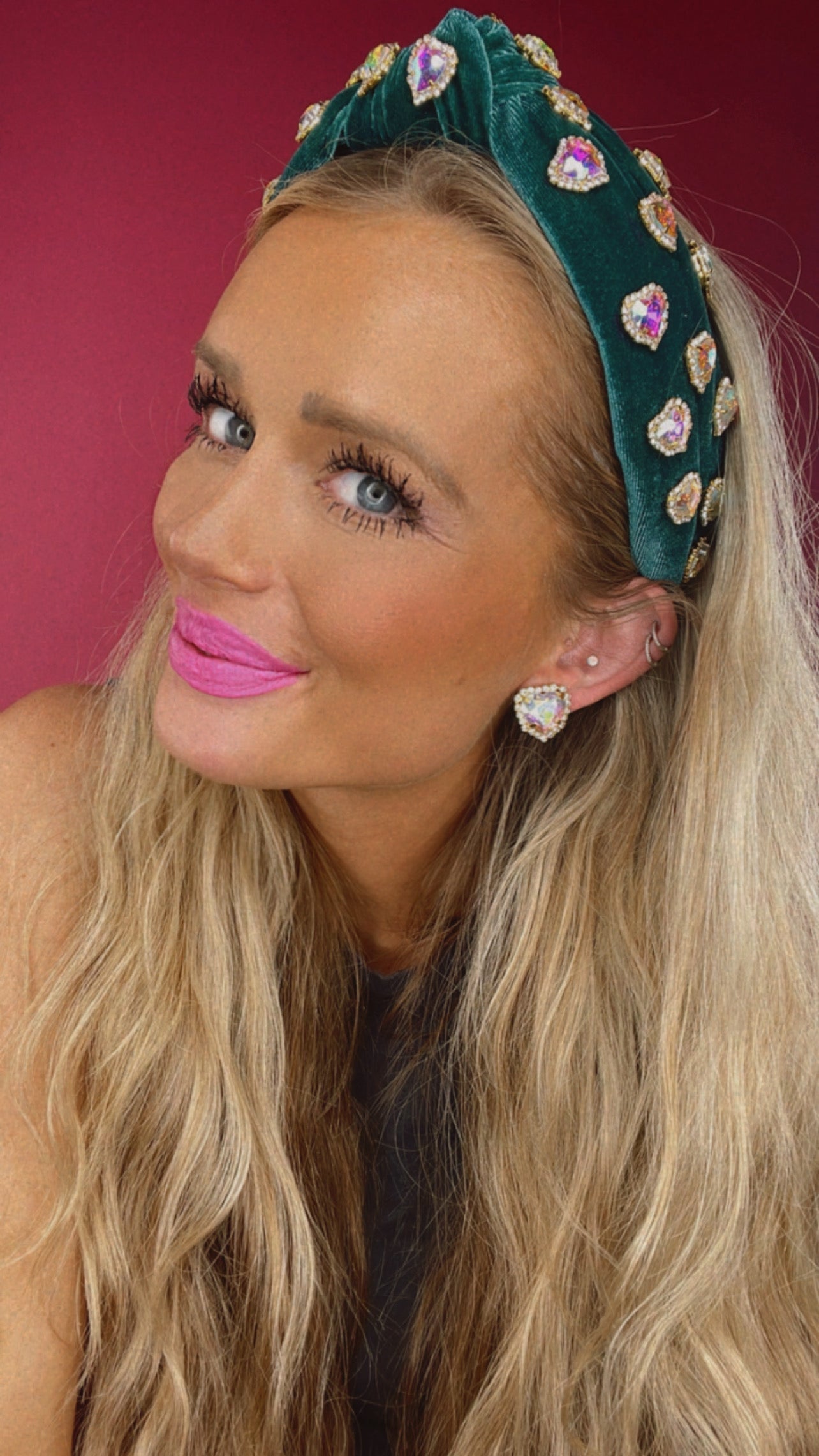Signature Heart Stud Earrings
