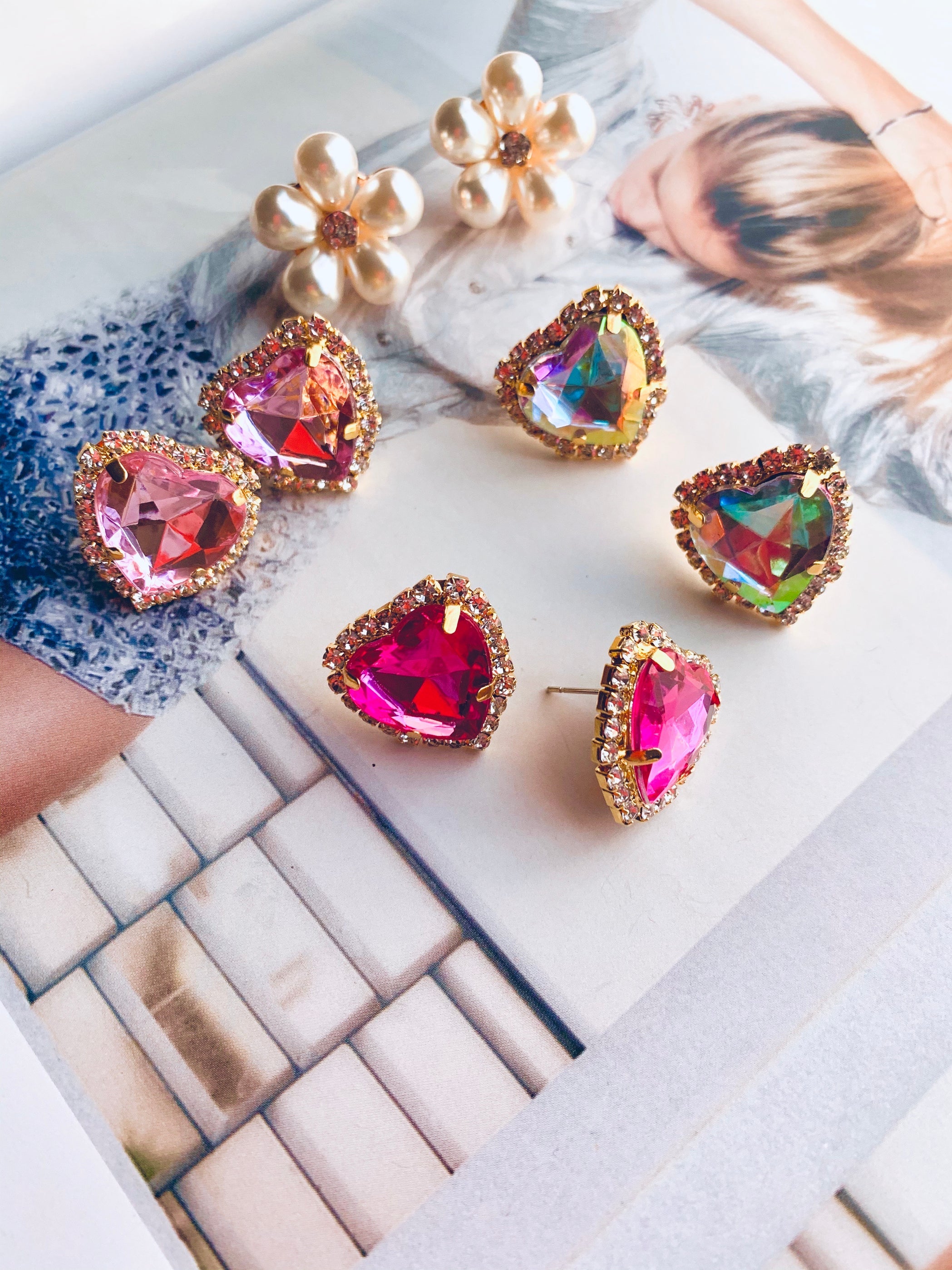 Signature Heart Stud Earrings