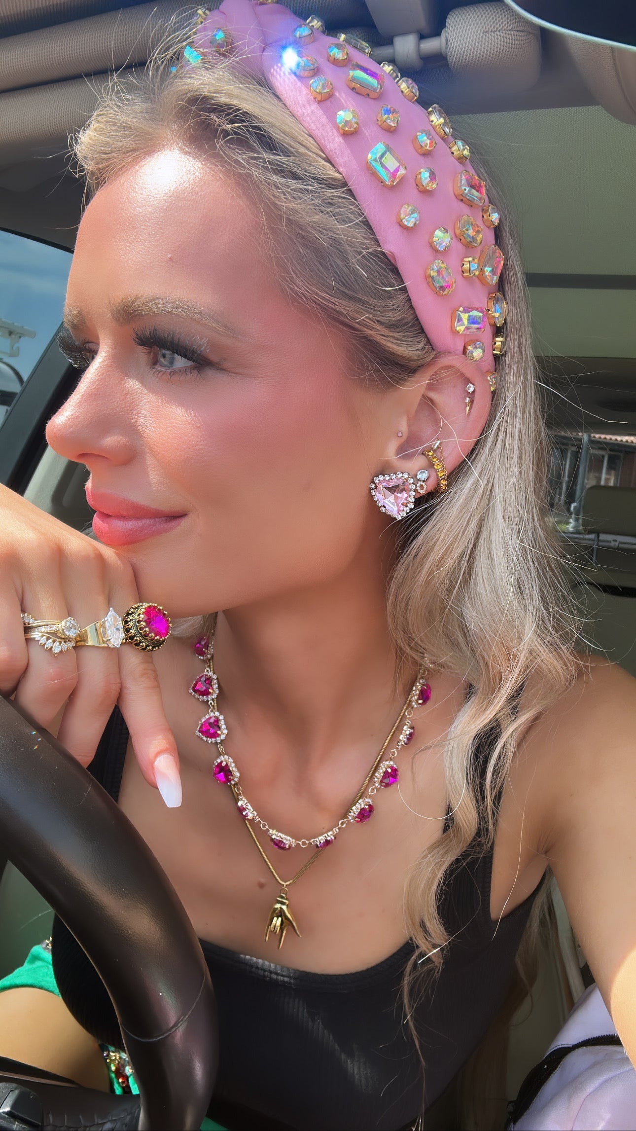Signature Heart Stud Earrings