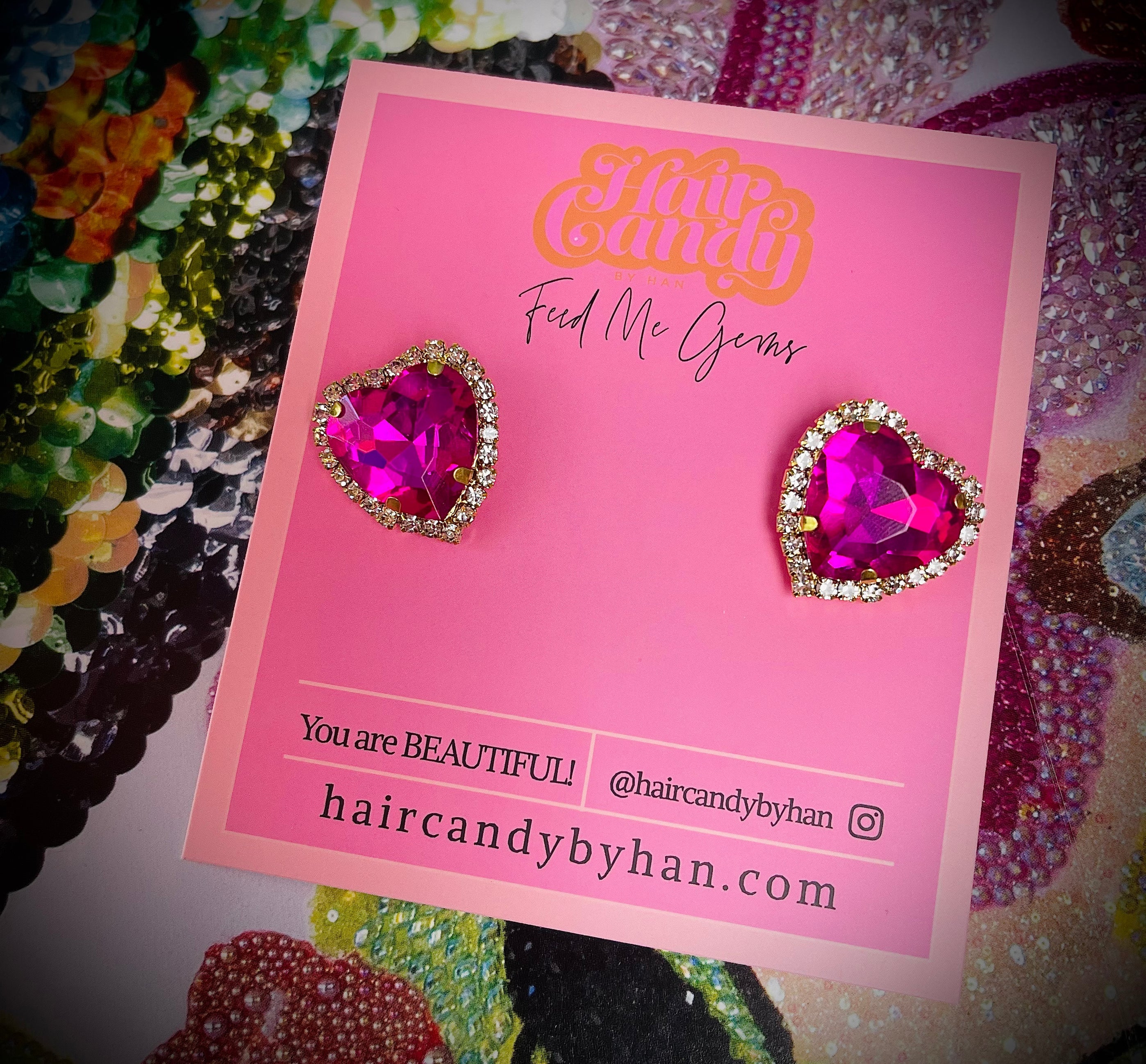 Signature Heart Stud Earrings