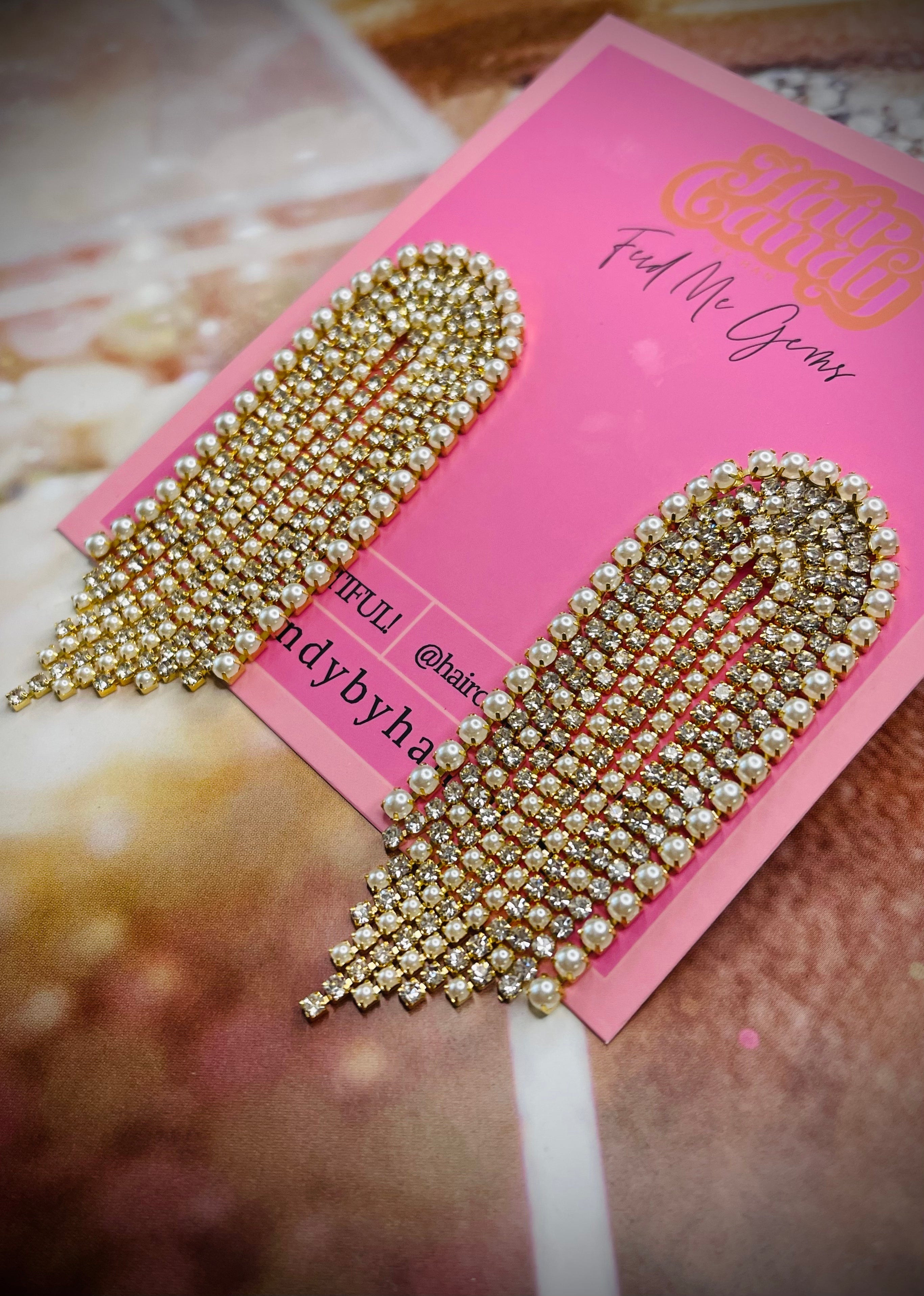 CHAMPAGNE CRYSTAL LONG BABY JUMBO RAINBOWS