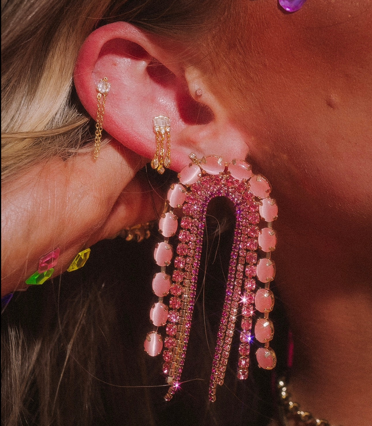 Pink Mermaid Tears Rainbows