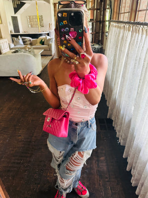 Dripping in Gems Hand Chain