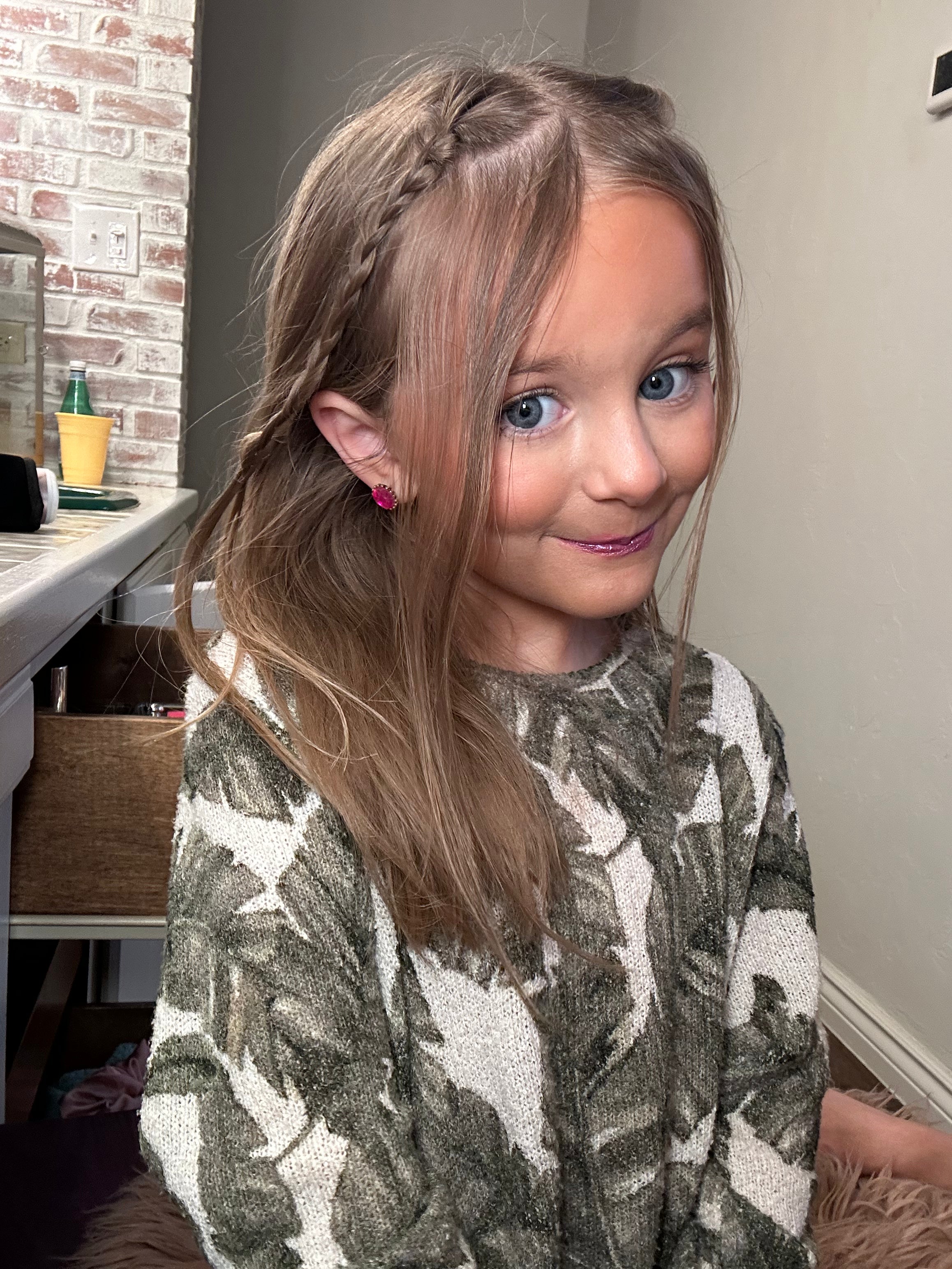 Hot Pink Sprinkle Stud Earrings