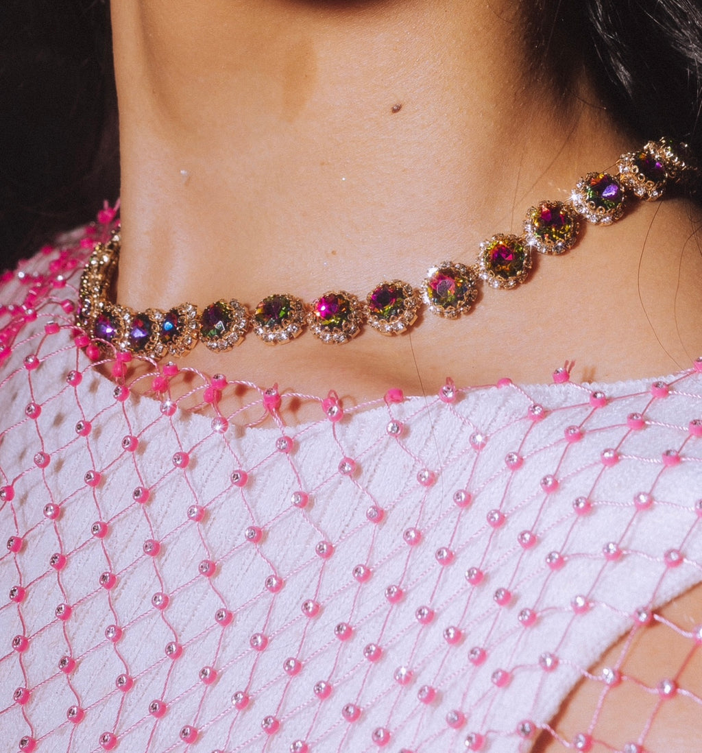 Jeweled Blooms Necklace