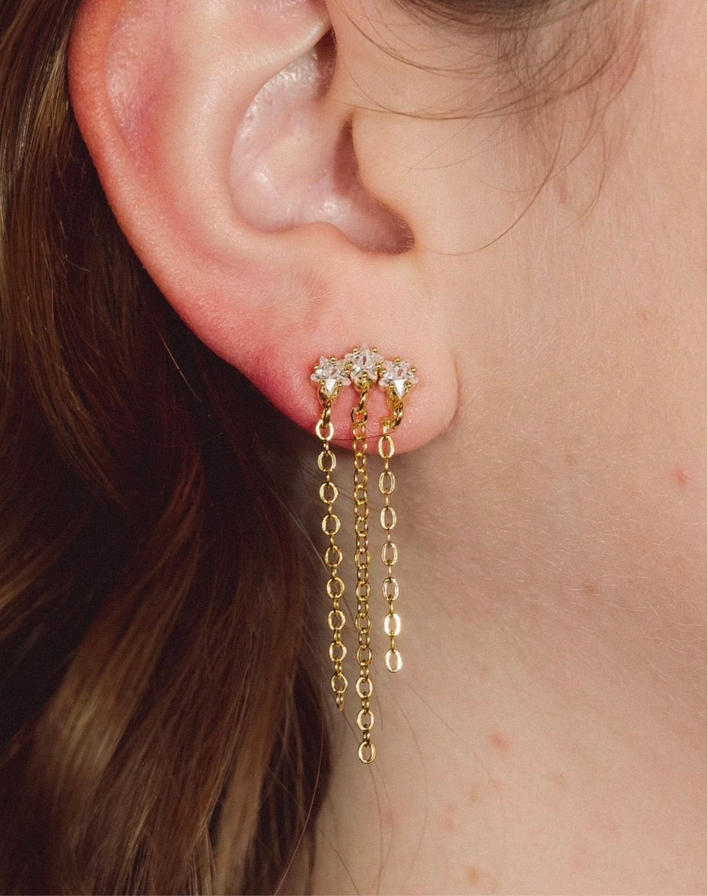 “The Golden Rule” Chain Earrings