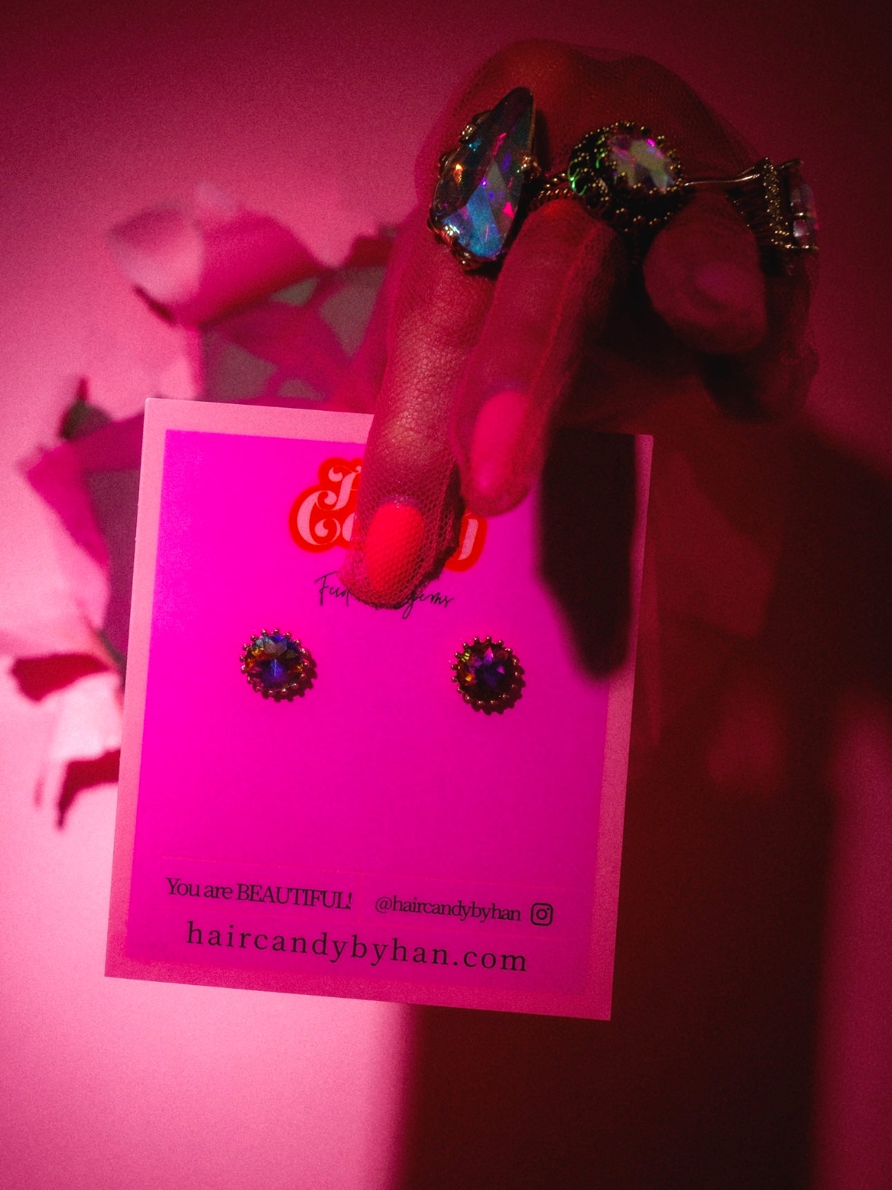 Volcano Sprinkle Stud Earrings