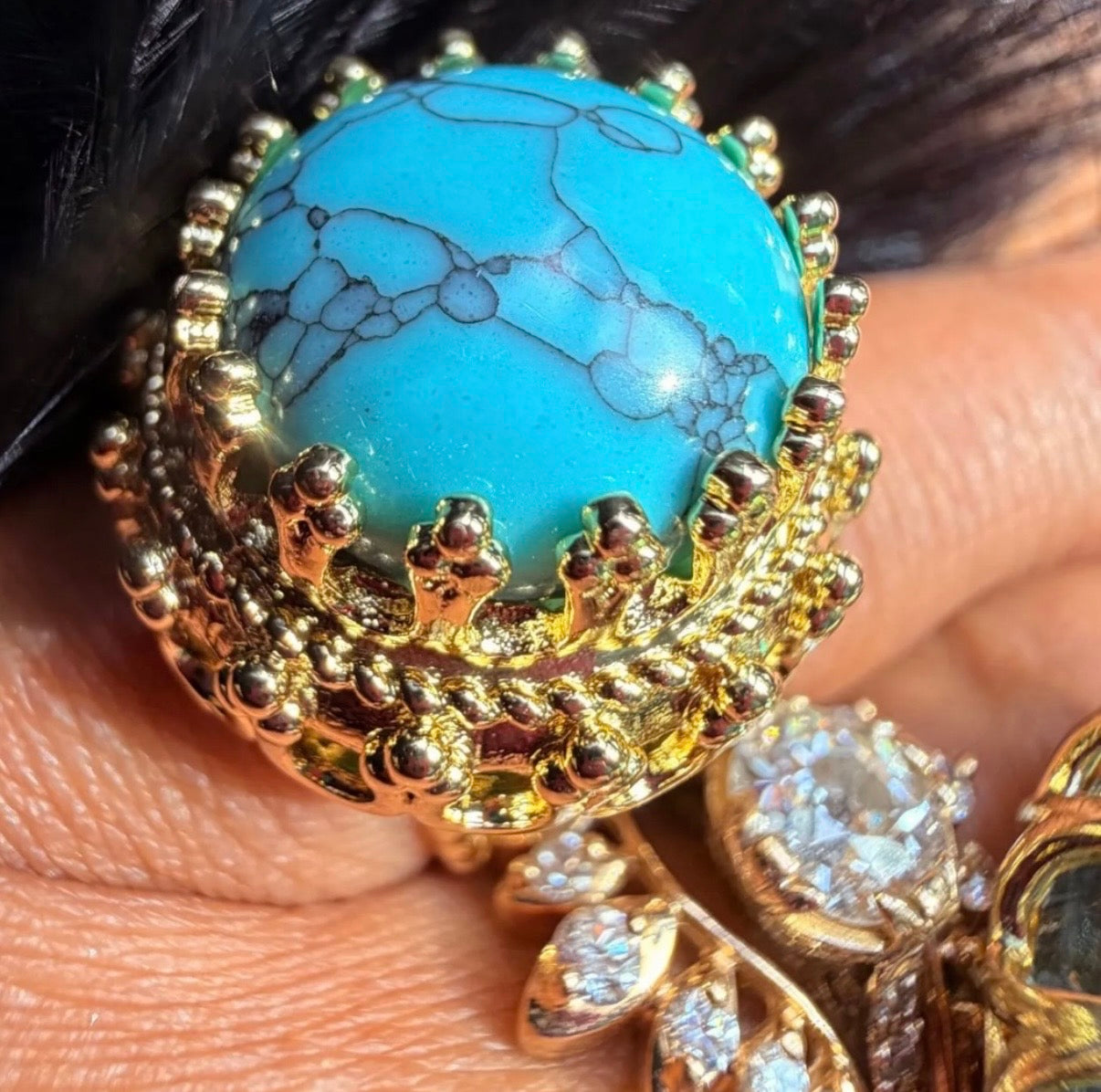 Texas Turquoise Queen Ring
